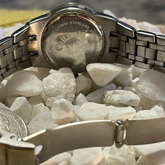 Callaway VINTAGE Golf Silver Tone Analog Stainless Steel Watch - Picture 12 of 16